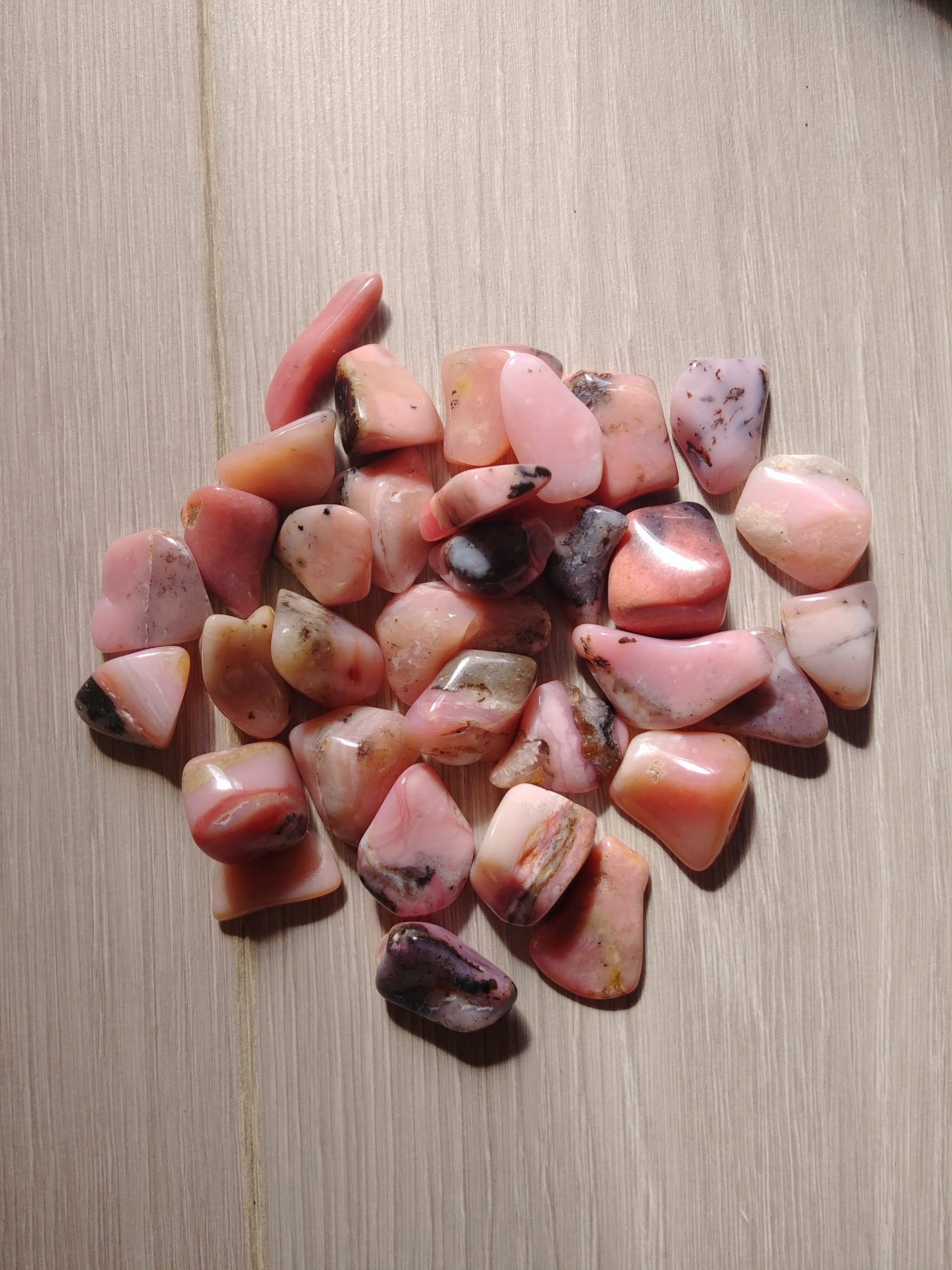 pierre roulée Opale rose